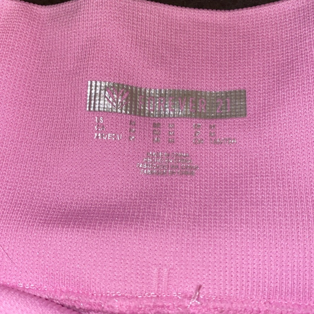 Forever 21 Medium Pink Leggings Yoga Pants - Picture 2 of 11